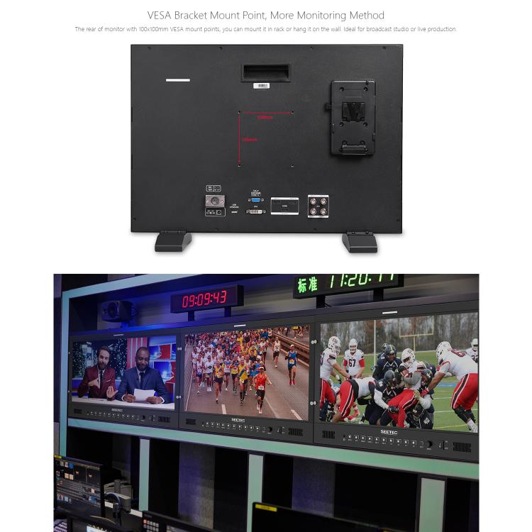 SEETEC P215 PRO 21.5 inch 1000nit High Bright Broadcast Monitor Full HD 1920x1080 Monitor (US Plug) - On-camera Monitors by SEETEC | Online Shopping UK | buy2fix