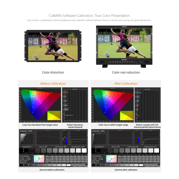 SEETEC P215 PRO 21.5 inch 1000nit High Bright Broadcast Monitor Full HD 1920x1080 Monitor (US Plug) - On-camera Monitors by SEETEC | Online Shopping UK | buy2fix