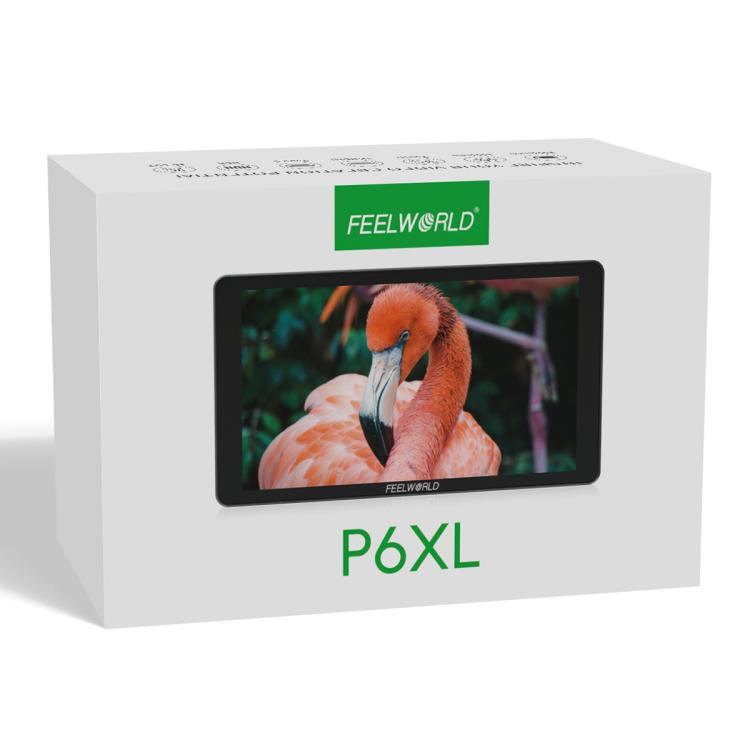 FEELWORLD P6XL 6.0 inch Aluminium Built-in Battery DSLR Camera Field Monitor Touch Screen 4K HDMI High Brightness 1200nit Monitor (Black) - On-camera Monitors by FEELWORLD | Online Shopping UK | buy2fix