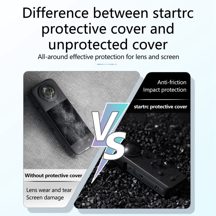 For Insta360 X4 Screen Lens Protective Cover (Black) - Mount & Holder by STARTRC | Online Shopping UK | buy2fix