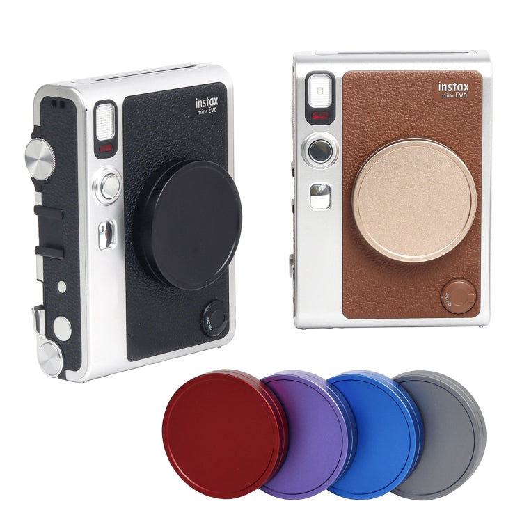 For FUJIFILM Instax mini EVO Camera Lens Cap Aluminum Alloy Protective Cover (Gold) by buy2fix
