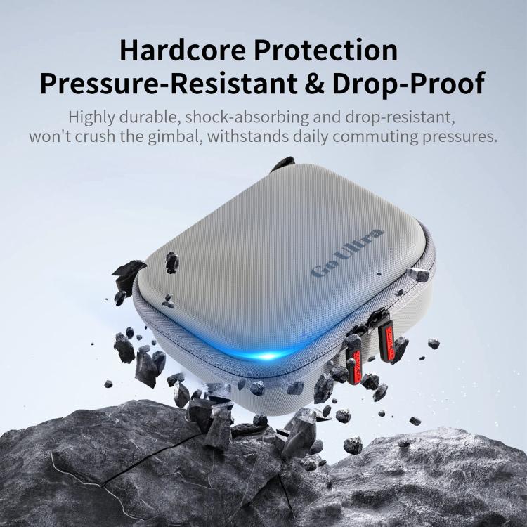 For Insta360 GO Ultra STARTRC Standard Portable Protective Box Diamond Texture PU Storage Bag (Grey) - Case & Bags by STARTRC | Online Shopping UK | buy2fix