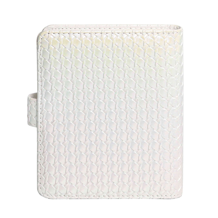 For FUJIFILM instax mini 12 Colorful Woven Leather Case Full Body Camera Bag + Photo Album with Strap (White) by buy2fix