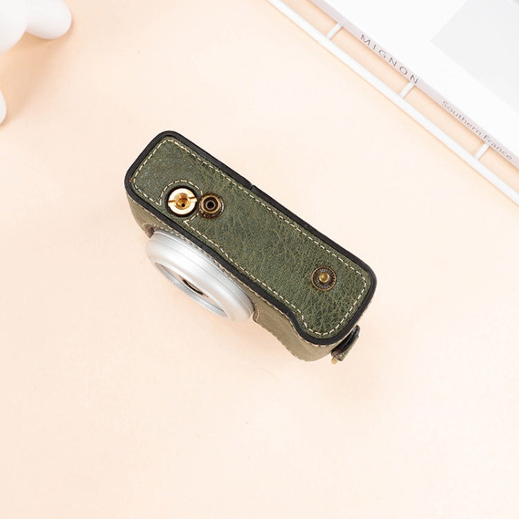 For Sony ZV-1F / ZV1M2 Full Body Camera PU Leather Case Bag with Strap (White) by buy2fix