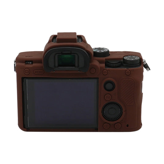 For Sony A7 III / ILCE-7M3 / A7R III Soft Silicone Protective Case(Coffee) - Protective Case by buy2fix | Online Shopping UK | buy2fix