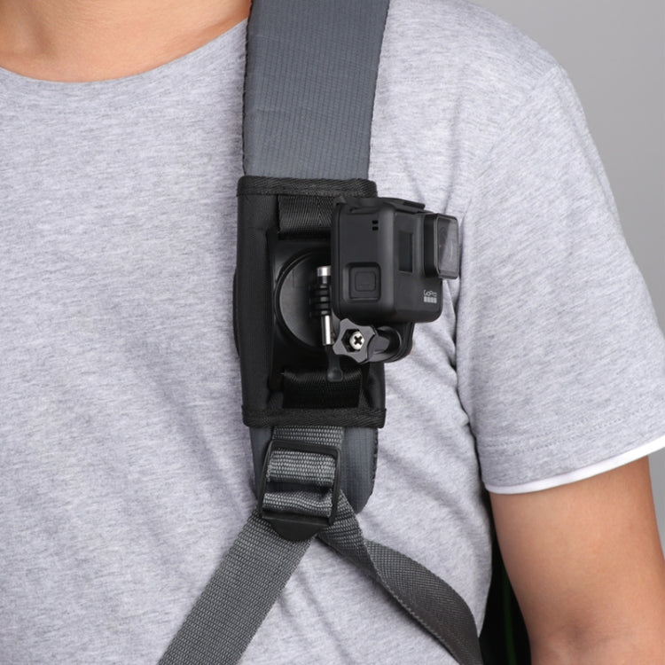 Hook and Loop Fastener Backpack Rec-Mounts Clip Clamp Mount with Screw for GoPro, Insta360, DJI and Other Action Cameras by buy2fix