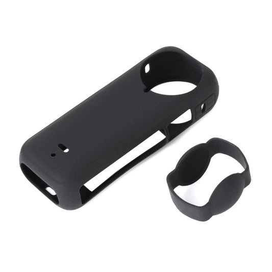 For Insta360 X4 Silicone Protective Case with Lens Cover (Black) by buy2fix