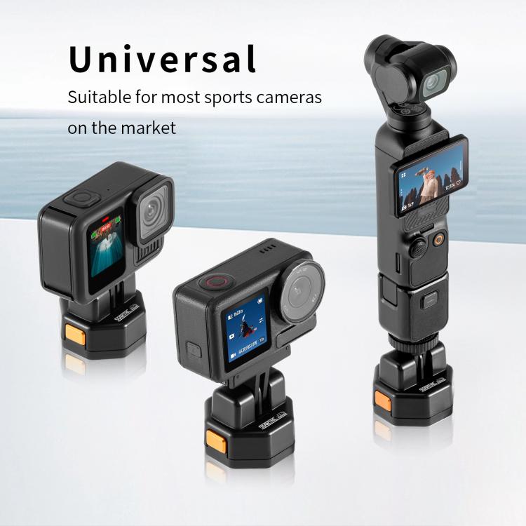 STARTRC VCR Snap-Mag Magnetic Quick Release Base Mount For GoPro (Black) - Connection Mount by STARTRC | Online Shopping UK | buy2fix