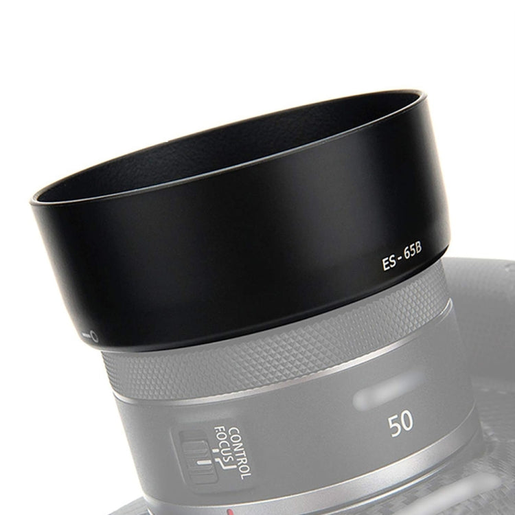ES-65B Lens Hood Shade for Canon RF 50mm F1.8 STM Lens - Lens Hood by buy2fix | Online Shopping UK | buy2fix