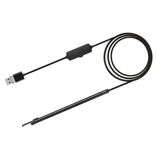 2 in 1 USB HD Visual Earwax Clean Tool Endoscope Borescope with LED Lights & Wifi, Cable length: 2m (Black) - by buy2fix | Online Shopping UK | buy2fix