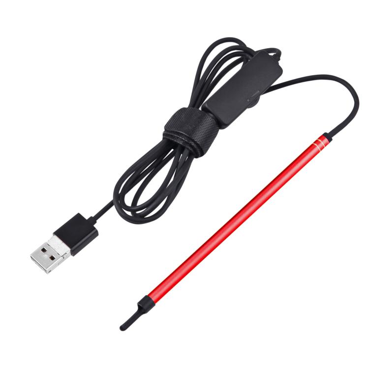 2 in 1 USB HD Visual Earwax Clean Tool Endoscope Borescope with LED Lights & Wifi, Cable length: 2m (Red) - by buy2fix | Online Shopping UK | buy2fix