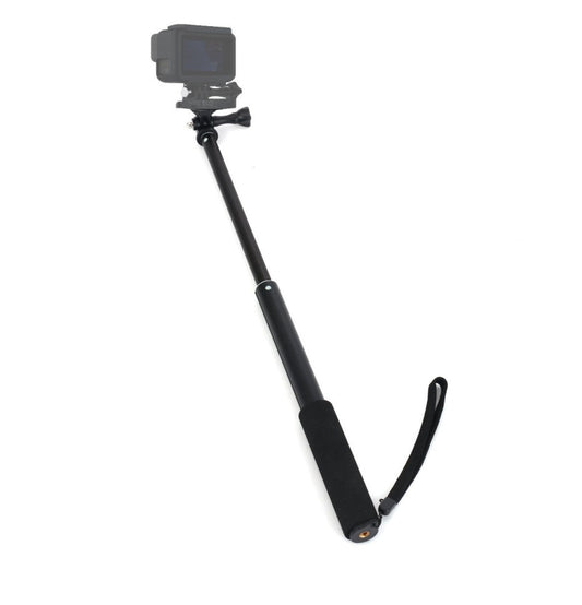Universal Aluminum Alloy Selfie Stick with Adapter, Length: 25-75cm(Black) by buy2fix