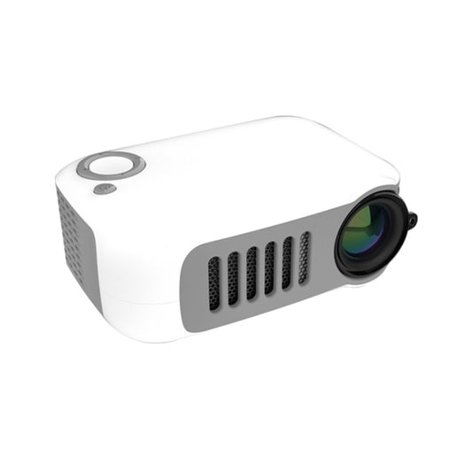 A2000 1080P Mini Portable Smart Projector Children Projector, AU Plug(White Grey) by buy2fix
