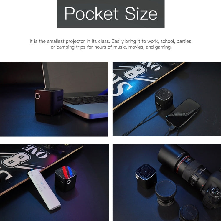 WEJOY S12 50 ANSI Lumen 1920x1080P Android 7.1 HD Bluetooth 4.1 WiFi Smart 3D Projector, 1GB+32GB by WEJOY