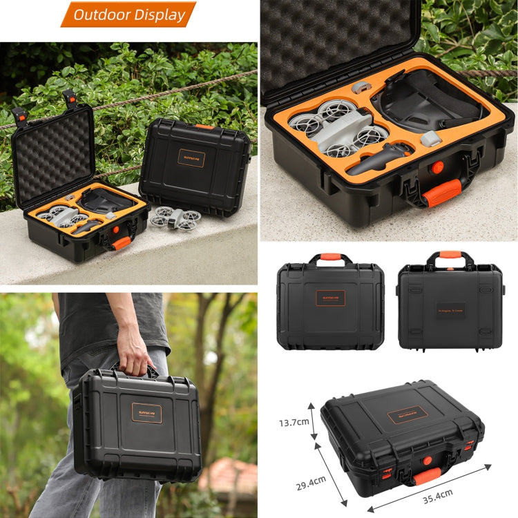 For DJI Neo Sunnylife Safety Carrying Case Large Capacity Waterproof Shock-proof Hard Travel Case (Black) - Cases & Bags by Sunnylife | Online Shopping UK | buy2fix