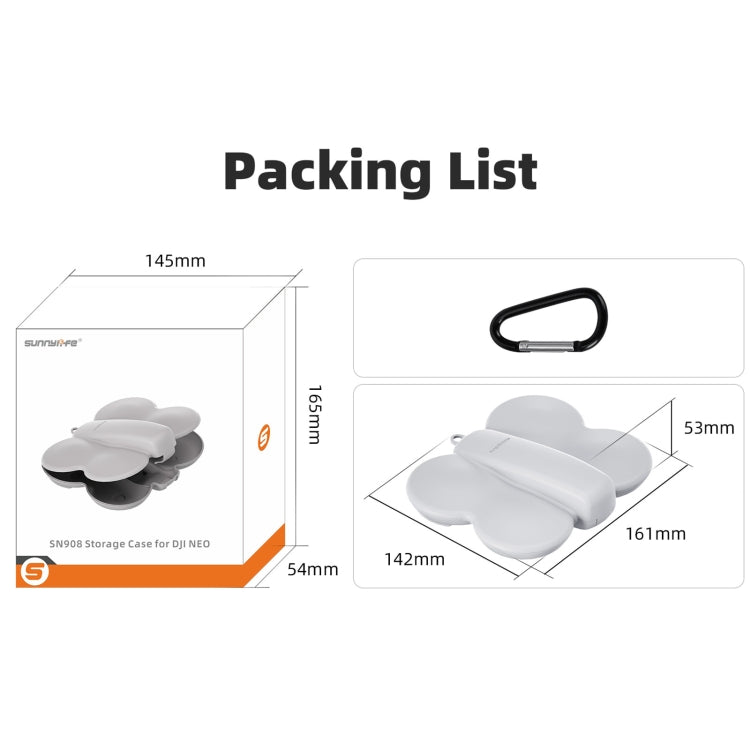 For DJI Neo Sunnylife Butterfly Storage Box Anti-collision Anti-scratch Protection Case (Black) - Cases & Bags by Sunnylife | Online Shopping UK | buy2fix