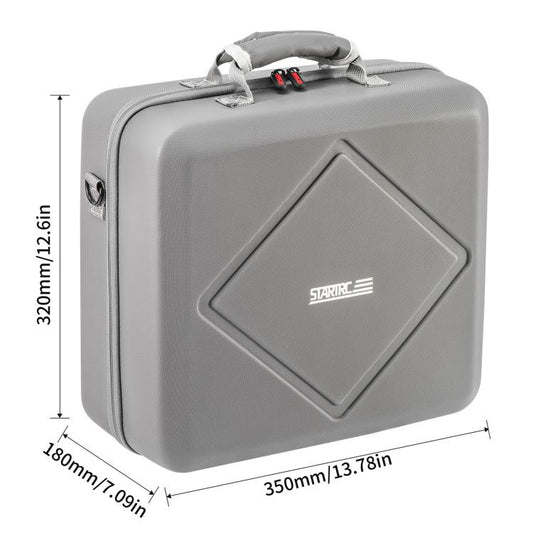 For DJI Air 3 / Air 3S / Mini 4 Pro STARTRC Dual-Drone Shoulder Storage Bag PU Handbag (Grey) - Carry Cases & Bags by STARTRC | Online Shopping UK | buy2fix