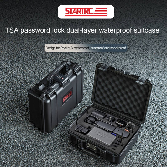 For DJI Osmo Pocket 3 STARTRC TSA Combination Lock Waterproof EVA ABS Dual-layer Suitcase Storage Box (Black) - Case & Bags by STARTRC | Online Shopping UK | buy2fix