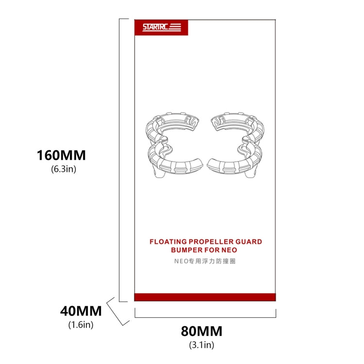 For DJI Neo STARTRC Light Anti-Sink Floating Propeller Guard Bumper (Orange) - DIY Propeller by STARTRC | Online Shopping UK | buy2fix