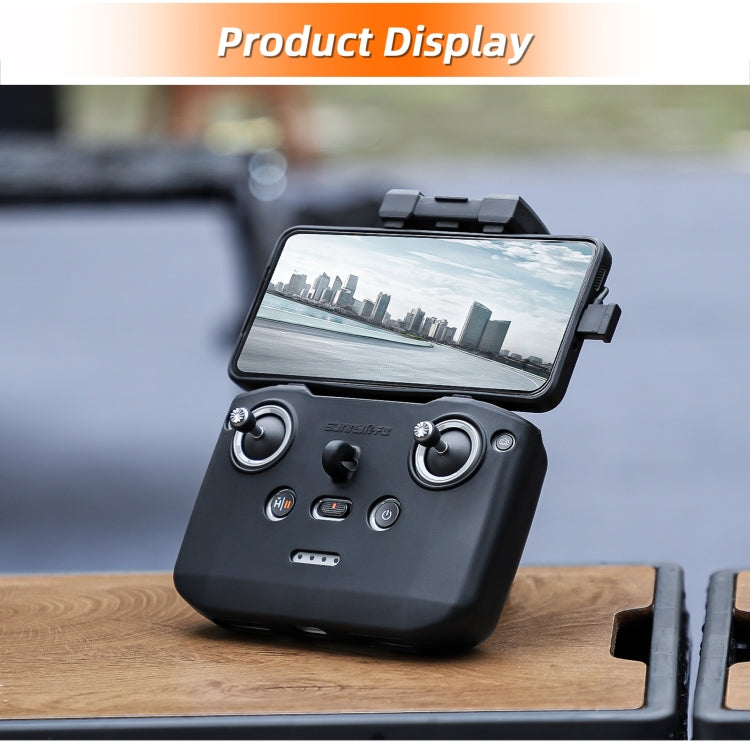 For DJI Neo / Mini 4 Pro / RC-N3 / RC-N2 / RC-N1 Sunnylife Controller Protective Cover Silicone Case with Neck Strap (Black) - Cases & Bags by Sunnylife | Online Shopping UK | buy2fix