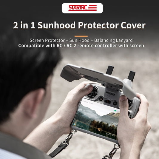 For DJI RC / RC 2 STARTRC Remote Control Sunshade Protection Cover (Grey) by STARTRC