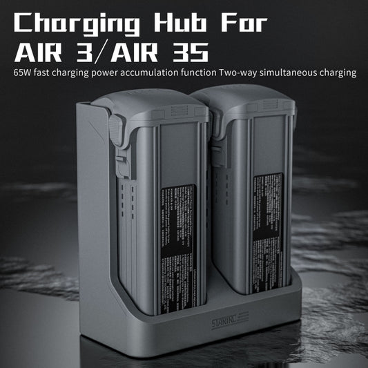 For DJI Air 3S / 3 Two-way Charging Butler Battery Charger (Grey) by STARTRC