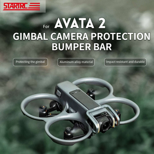 For DJI Avata 2 STARTRC Gimbal Lens Anti-collision Aluminum Alloy Guard Bumper (Silver Grey) by STARTRC