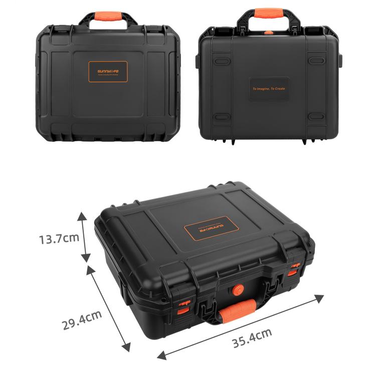 For DJI Mini 5 Pro Sunnylife Safety Hard Travel Bag Large Capacity Waterproof Shock-proof Box (Black) - Backpacks & Bags by Sunnylife | Online Shopping UK | buy2fix
