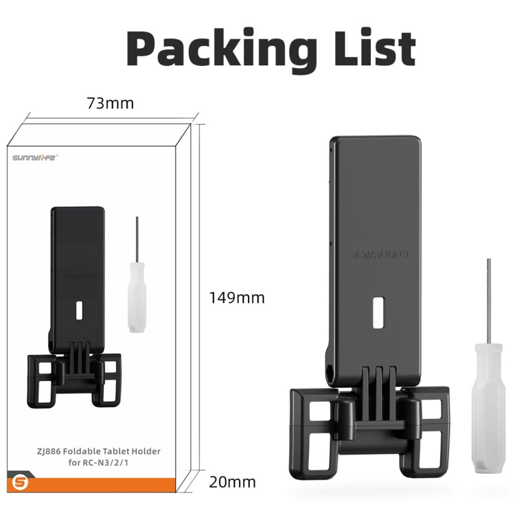 Sunnylife Remote Controller Tablet Holder Stand For DJI RC-N3 / RC-N2 / RC-N1 (Black) by Sunnylife