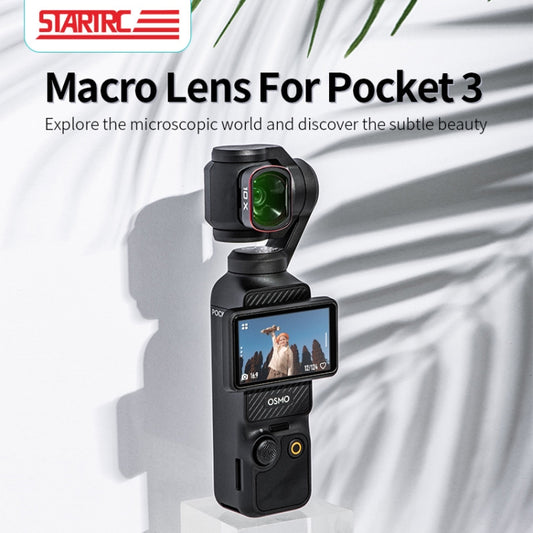 For DJI OSMO Pocket 3 STARTRC 10X Macro Lens Filter (Black) by STARTRC