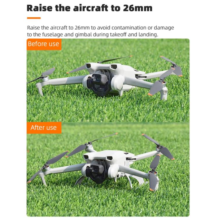 For DJI Mini 3 / 3 Pro BRDRC Folding Heightened Landing Gear Training Rack (Grey) - Mount & Holder by BRDRC | Online Shopping UK | buy2fix