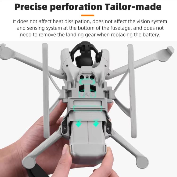 For DJI Mini 3 / 3 Pro BRDRC Folding Heightened Landing Gear Training Rack (Grey) - Mount & Holder by BRDRC | Online Shopping UK | buy2fix