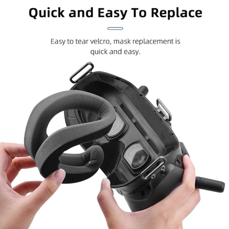 For DJI FPV Goggles V2 BRDRC Flying Glasses Protector Eyecups (Dark Grey) - Other Accessories by BRDRC | Online Shopping UK | buy2fix