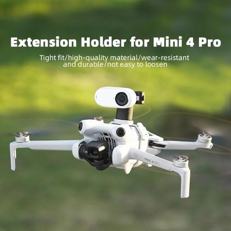 For DJI Mini 4 Pro BRDRC Action Camera Holder Bracket Adapter Drone Gimbal Extension Mount (Grey) - Mount & Holder by BRDRC | Online Shopping UK | buy2fix