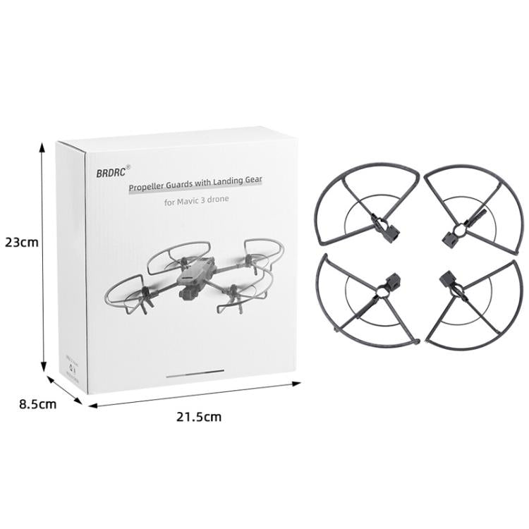 For DJI Mavic 3 / 3 Pro BRDRC Drone Propeller Protective Guard Anti-collision Ring (Grey) - Holder Series by BRDRC | Online Shopping UK | buy2fix