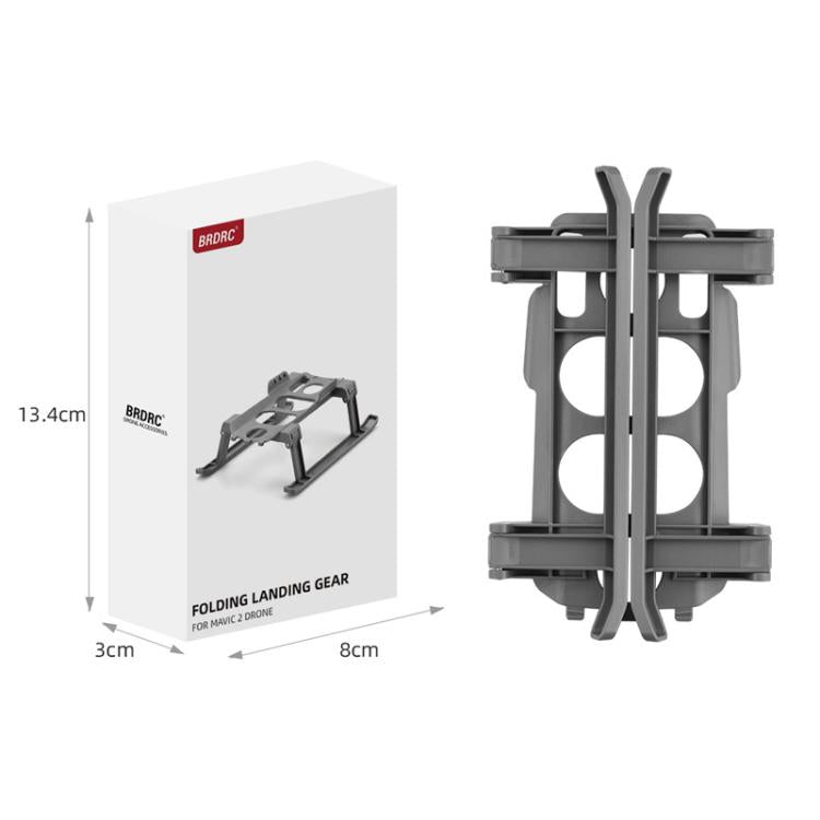 For DJI Mavic 2 BRDRC Sled Folding Heightened Landing Gear Training Rack (Grey) - Holder Series by BRDRC | Online Shopping UK | buy2fix
