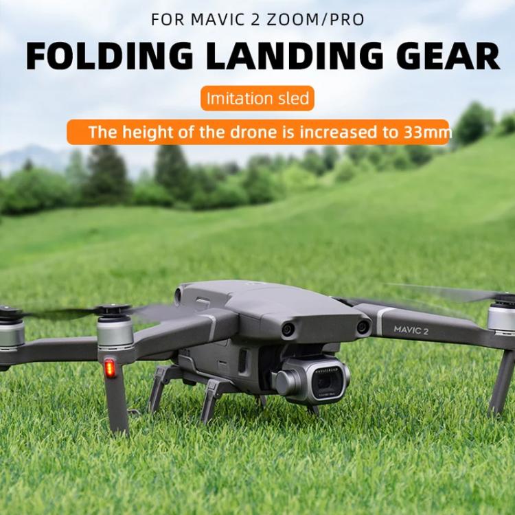 For DJI Mavic 2 BRDRC Sled Folding Heightened Landing Gear Training Rack (Grey) - Holder Series by BRDRC | Online Shopping UK | buy2fix