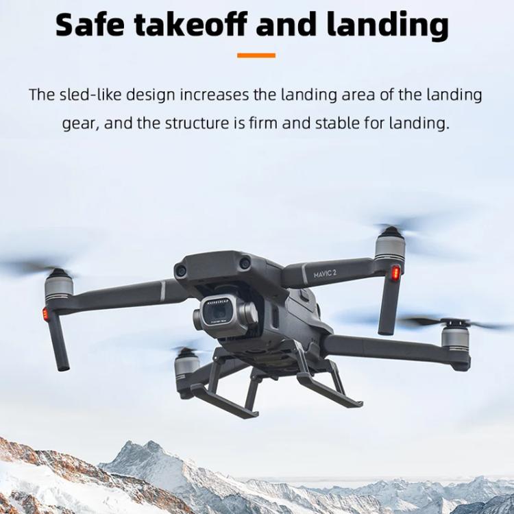For DJI Mavic 2 BRDRC Sled Folding Heightened Landing Gear Training Rack (Grey) - Holder Series by BRDRC | Online Shopping UK | buy2fix