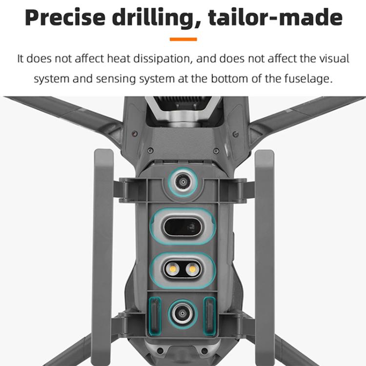 For DJI Mavic 2 BRDRC Sled Folding Heightened Landing Gear Training Rack (Grey) - Holder Series by BRDRC | Online Shopping UK | buy2fix