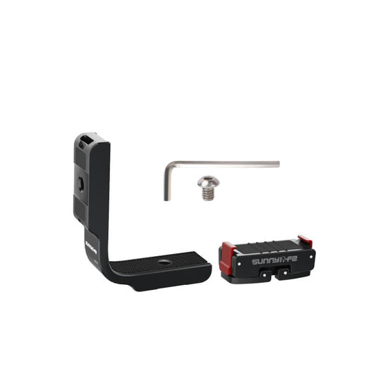 For DJI Osmo 360 Sunnylife Metal L-Type Vertical-Horizontal Mount with Magnetic Adapter Quick Release Mount Adapter Stand (Black) - Mount & Holder by Sunnylife | Online Shopping UK | buy2fix