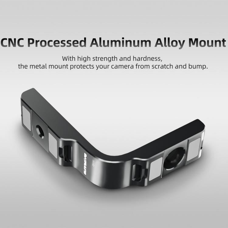 For DJI Osmo 360 Sunnylife Metal L-Type Vertical-Horizontal Mount with Magnetic Adapter Quick Release Mount Adapter Stand (Black) - Mount & Holder by Sunnylife | Online Shopping UK | buy2fix