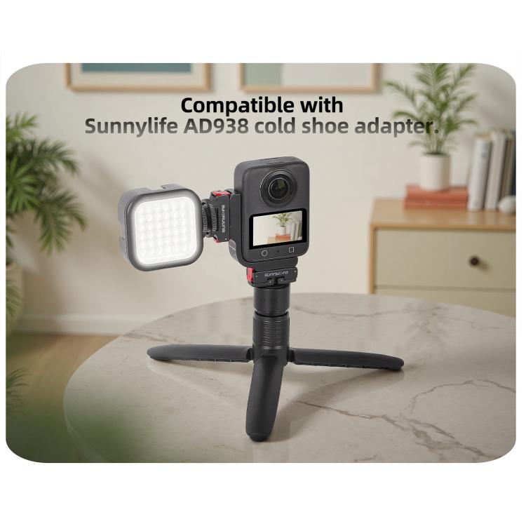 For DJI Osmo 360 Sunnylife Metal L-Type Vertical-Horizontal Mount with Magnetic Adapter Quick Release Mount Adapter Stand (Black) - Mount & Holder by Sunnylife | Online Shopping UK | buy2fix