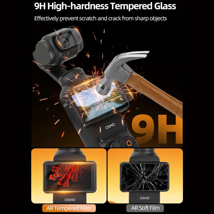 For DJI Osmo Pocket 3 Sunnylife Lens Screen Protector AR Anti-reflection Tempered Glass Film with Film Locator - Protective Film & Stickers by Sunnylife | Online Shopping UK | buy2fix
