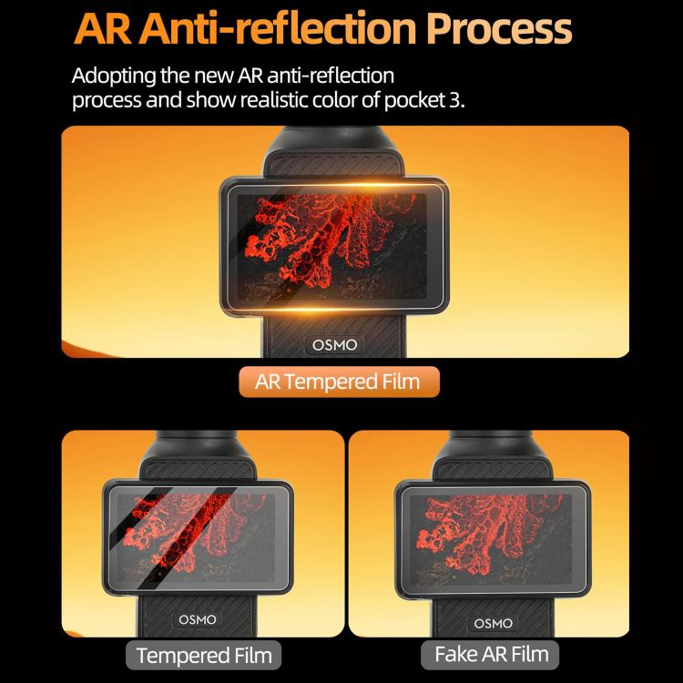 For DJI Osmo Pocket 3 Sunnylife Screen Protector AR Anti-reflection Tempered Glass Film with Film Locator - Protective Film & Stickers by Sunnylife | Online Shopping UK | buy2fix