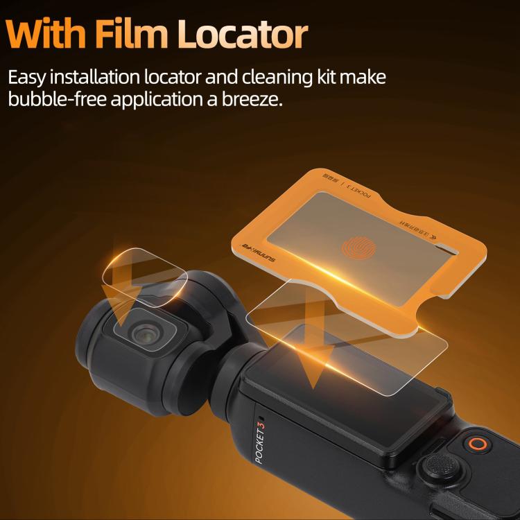 For DJI Osmo Pocket 3 Sunnylife Screen Protector AR Anti-reflection Tempered Glass Film with Film Locator - Protective Film & Stickers by Sunnylife | Online Shopping UK | buy2fix