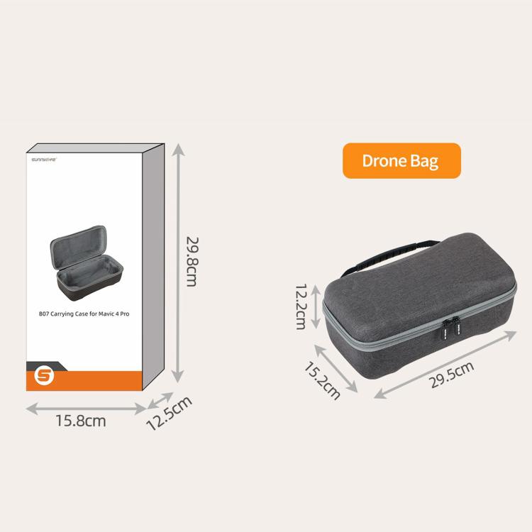 For DJI Mavic 4 Pro Sunnylife Drone Body Carrying Case Storage Bag (Grey) - Backpacks & Bags by Sunnylife | Online Shopping UK | buy2fix