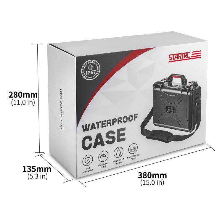 For DJI Flip STARTRC Waterproof ABS Suitcase Storage Box (Black) - Backpacks & Bags by STARTRC | Online Shopping UK | buy2fix