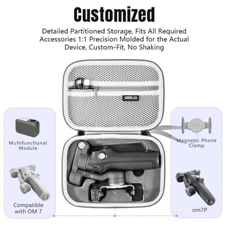 For DJI Osmo Mobile 7 / 7P STARTRC Portable Body Travel Carrying Bag (Grey) - by STARTRC | Online Shopping UK | buy2fix