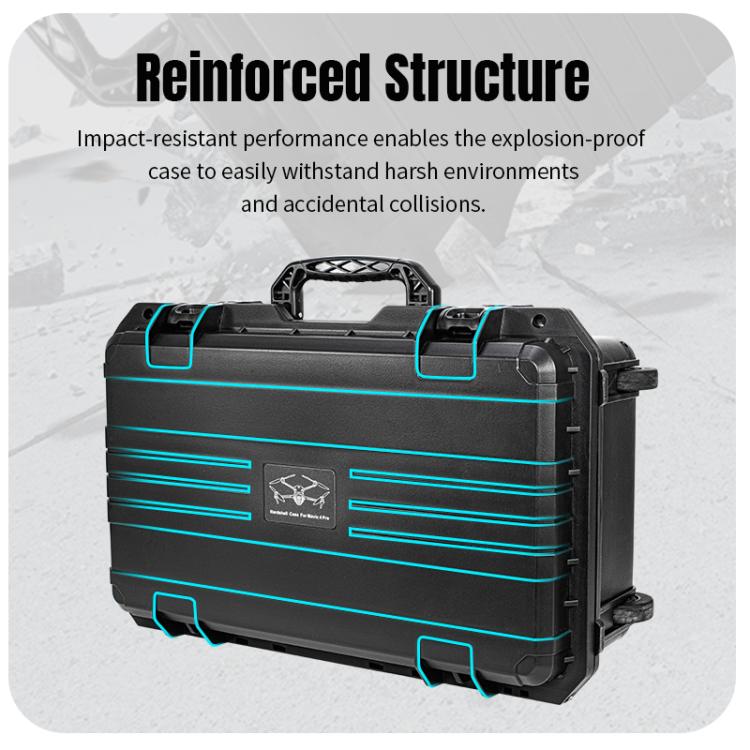 Portable Box Sealed Waterproof Trolley Suitcase For DJI Mavic 4 Pro / Mavic 3 / Air 3 (Black) - Backpacks & Bags by STARTRC | Online Shopping UK | buy2fix
