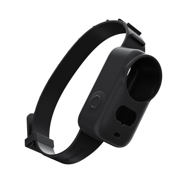 For DJI Osmo Nano Sunnylife Wristband Expansion Band Silicone Protective Cover Backpack Bicycle Strap Cat Collar (Black) - Case & Bags by Sunnylife | Online Shopping UK | buy2fix